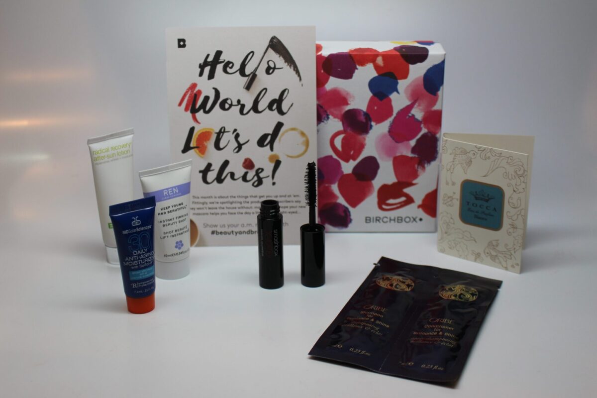 contents of Birchbox July 2016