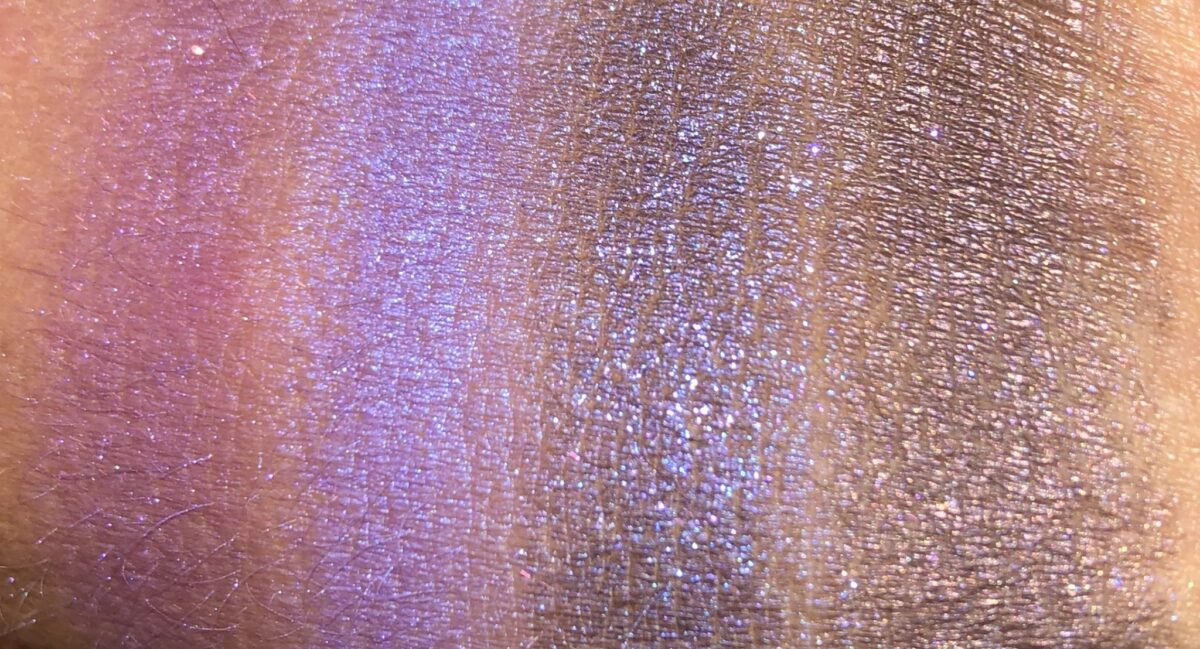 swatches of last four shades: WARNING; CYBER PUNK; EUPHORIC,; PURPLE DUST