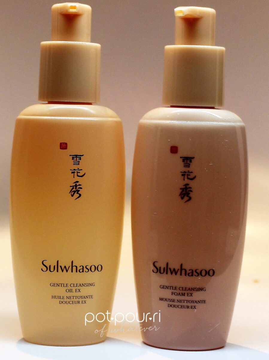 Double Cleansing Oil and Foam cleansers from Sulwhasoo
